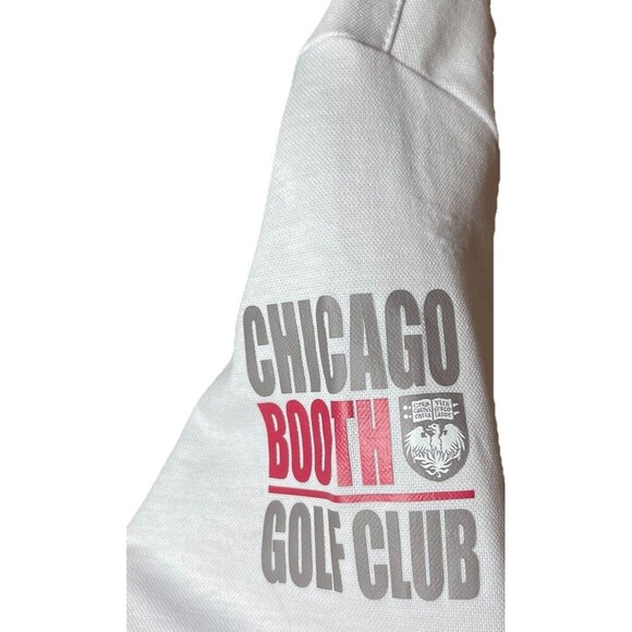 Travis‎ Mathew Chicago Booth Golf Club Polo Shirt White Medium NWT - Picture 7 of 9